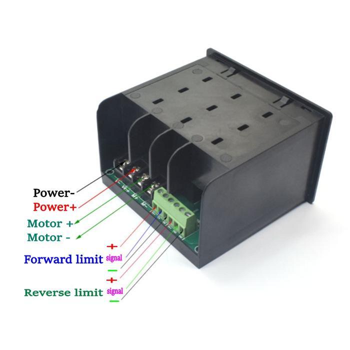 Lcd Smart Digital Display 0~100% Adjustable 50A Pwm Dc Motor Speed Controller Timing Reversible