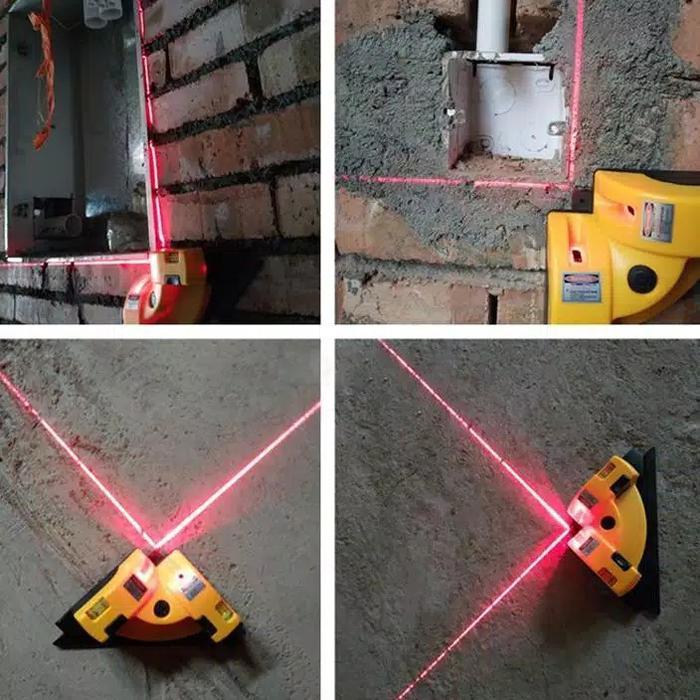 Laser Level Alat Ukur Siku / Laser Sudut Vertikal Horizontal.