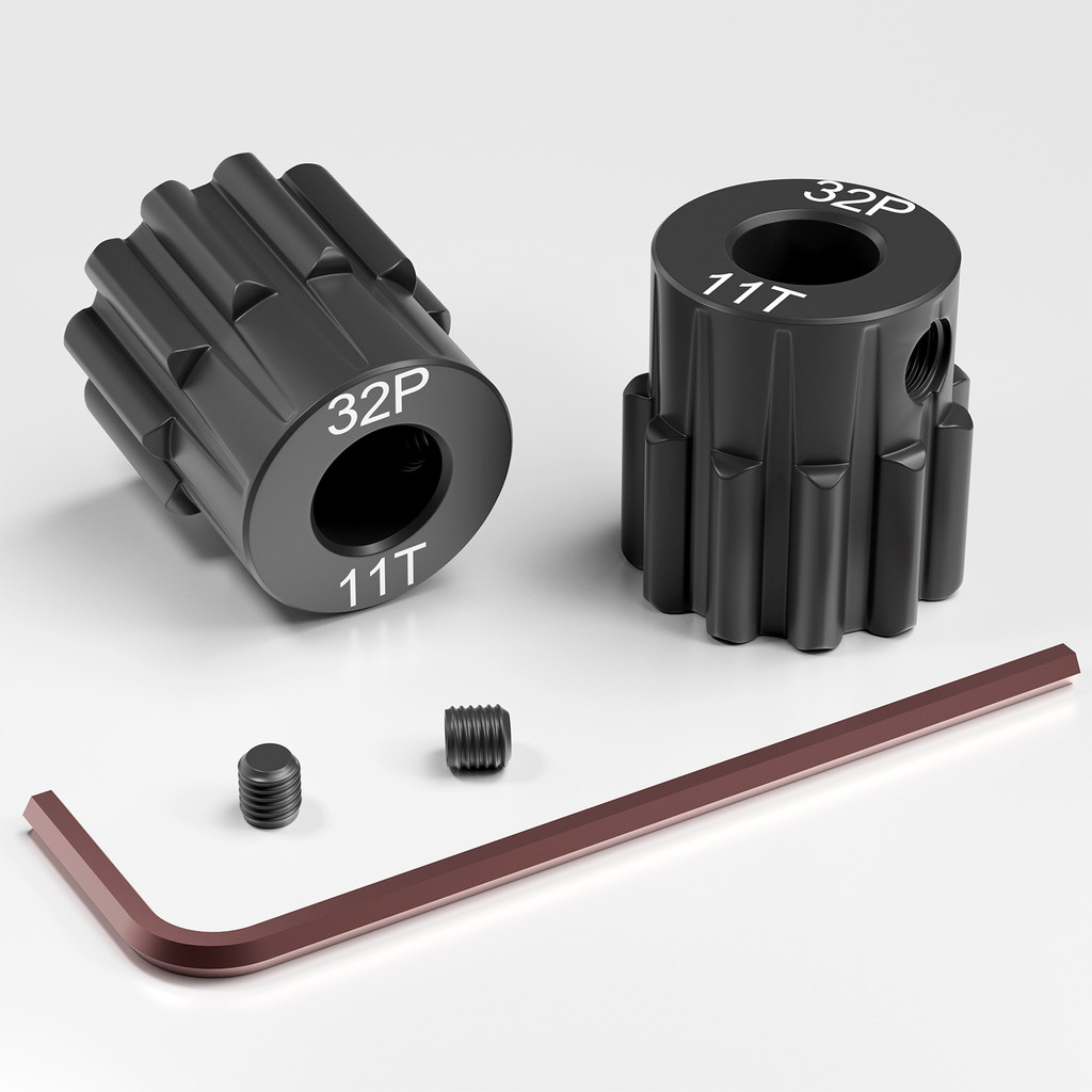 32P 11T Hardened Steel Pinion Gear For Traxxas Slash 4X4 Rustler Hoss Trx4 Trx6 Rc Car Accessories