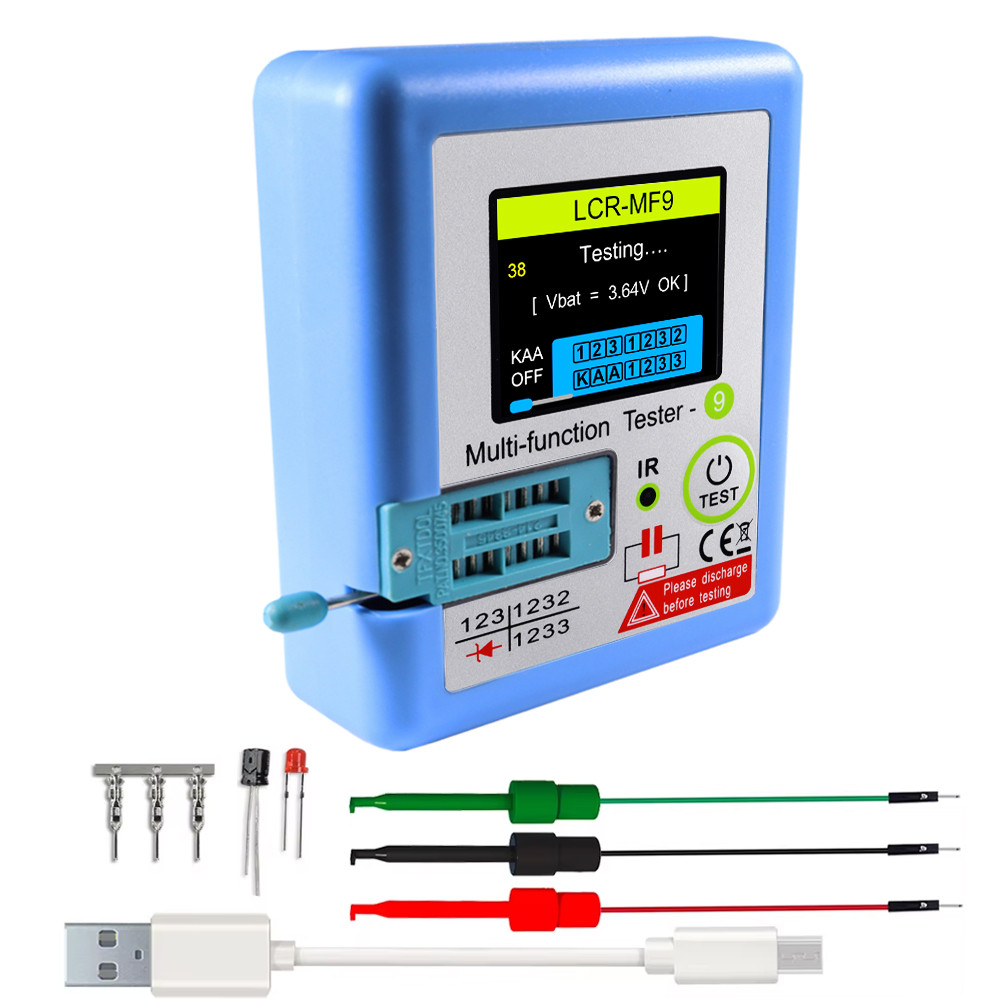 LCR-MF9 1.8" TFT LCD Display Multi-meter Transistor Tester Diode Triode Capacitor Resistor Test