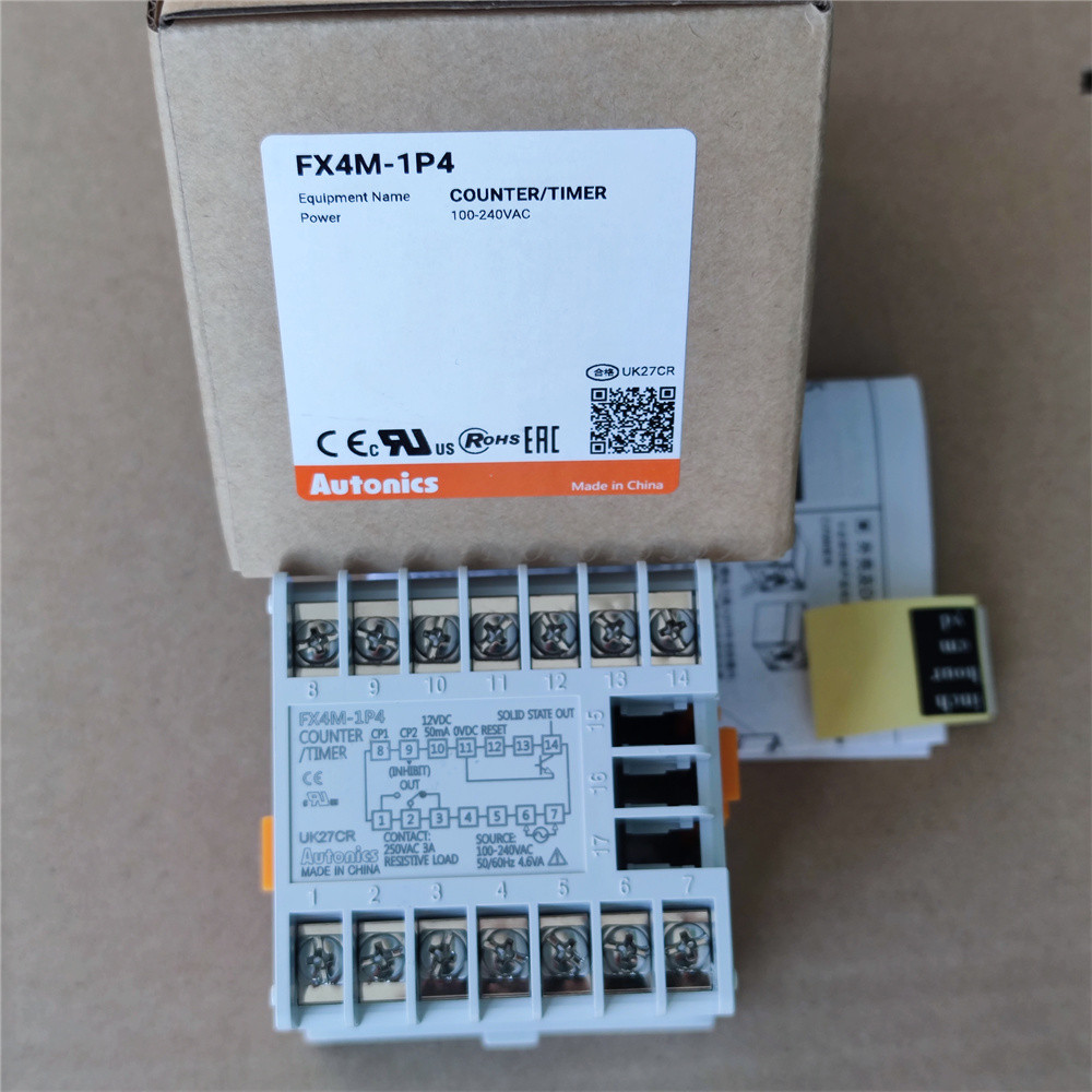 1Pc Fx4M-1P4 New Original Autonics Counter Timer W72Xh72Mm 4-Digit 100-240Vac 50/60Hz