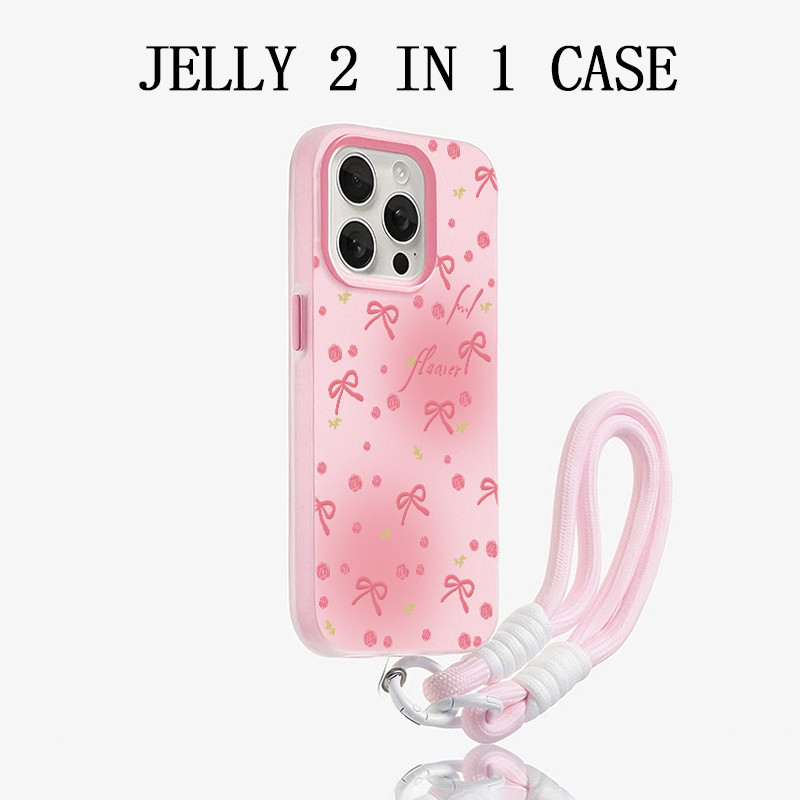 Bintik-Bintik Merah Jelly Color 2 In 1 Case Vivo V60 Lite Y21D Y400 Z10R 5G Iqoo Z10 Lite Y29 5G Y19