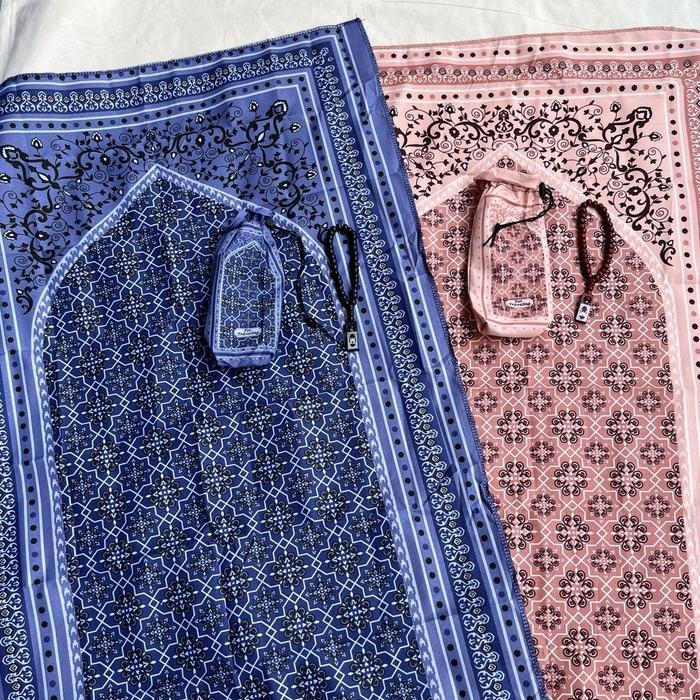 Kashmeer - Sajadah Travel Jumbo Motif Kashmeer Turki Mini Tipis Nyaman Muslim