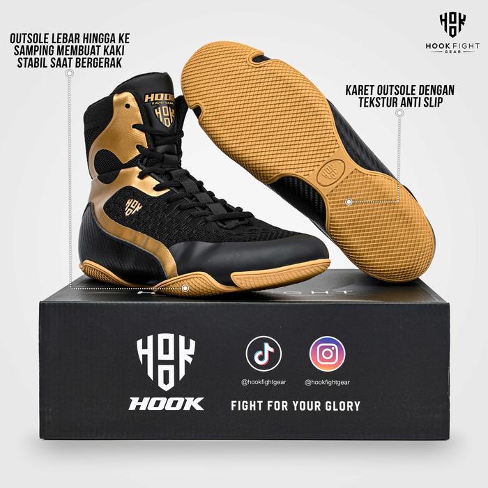 Sepatu Tinju Hook Profesional Boxing Shoes Sepatu Boxing