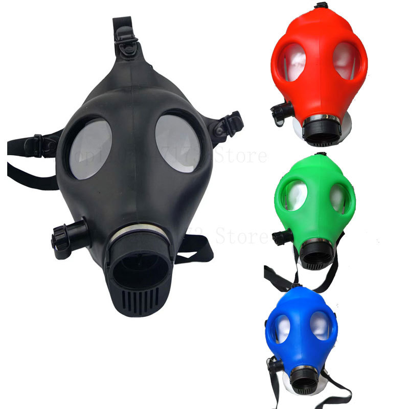 Silica Gel Gas Mask Fetish Latex Rubber Mask Hood Breath Control Conquer Choking Headgear Cosplay