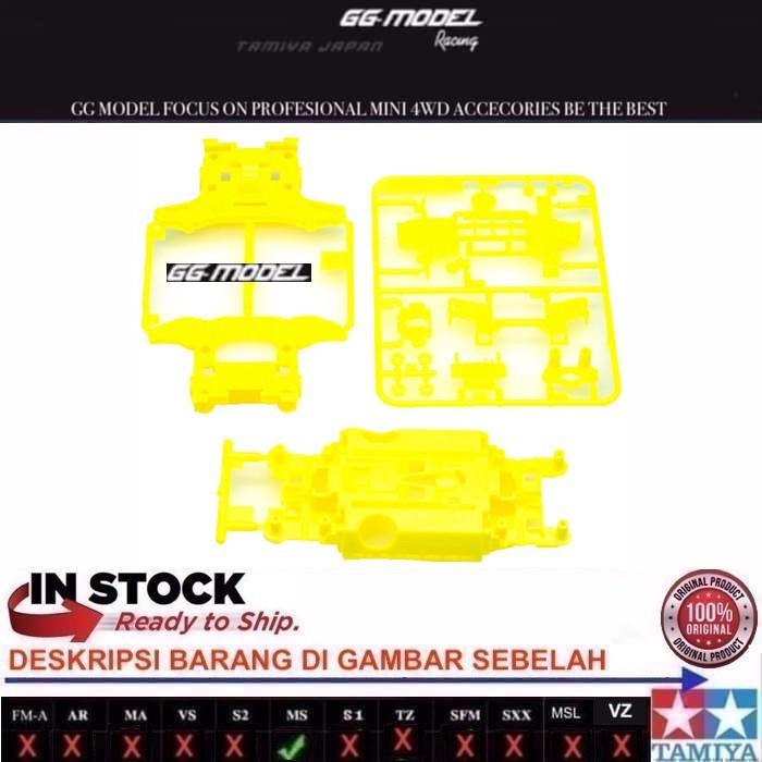 TAMIYA 95296 MS CHASSIS SET YELLOW FLUORESCENT