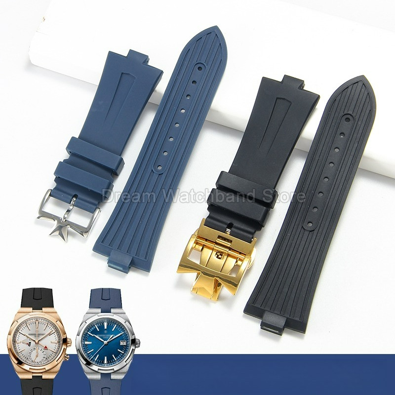 For Vacheron Constantin Overseas 47040 47450 49150 Anti Aging Flexible Wear Resistant Rubber Watch