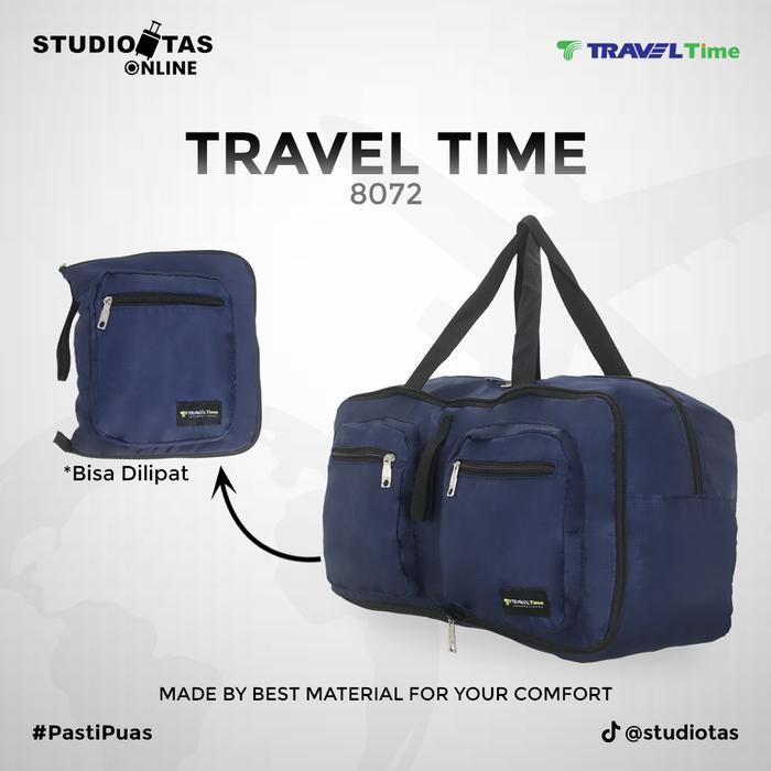 Sale Travel Time Folding Travel Bag 8072 Blue