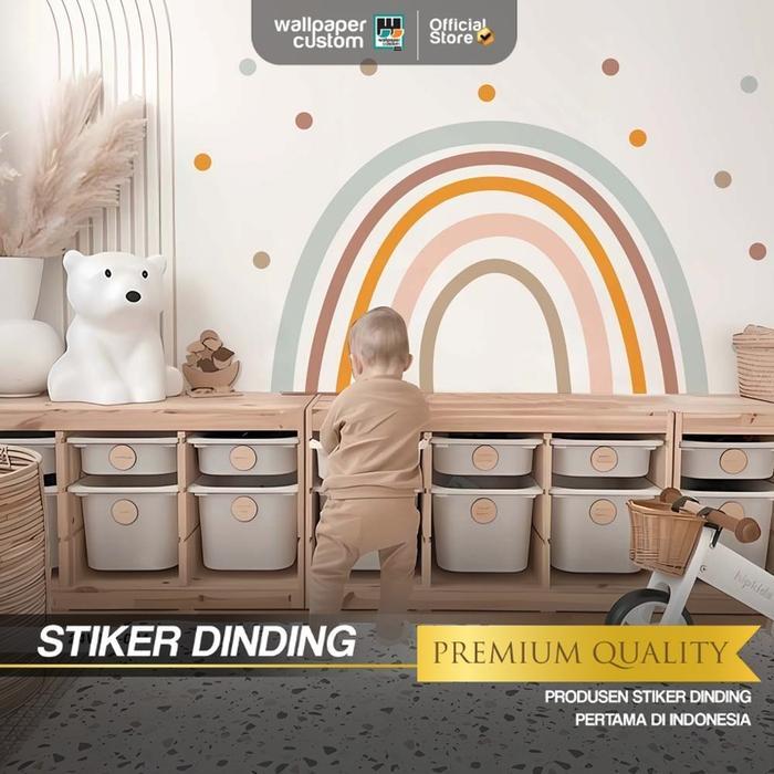 Stiker Dinding - Stiker Dinding Kamar Anak - Stiker Dinding Motif Pelangi 2 - Stiker Dinding Gambar