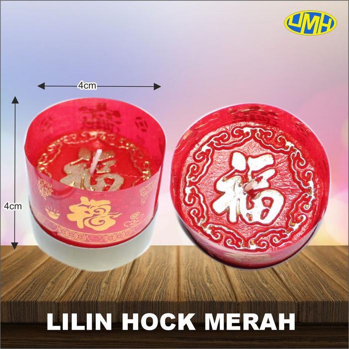 lilin hock merah kecil