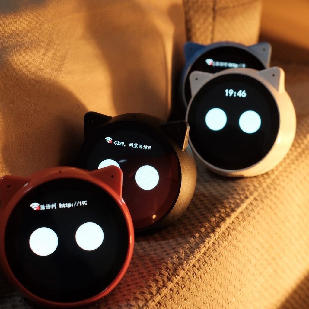 Espressif Miaoban EchoEar ESP32 Ai Cat Chatbot Desktop Intelligent Chatbot Cute Pet Chat Robot