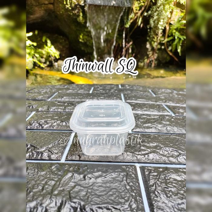 Thinwall Square 150 Ml / Thinwall Kotak Puding 150 Ml Per Slop