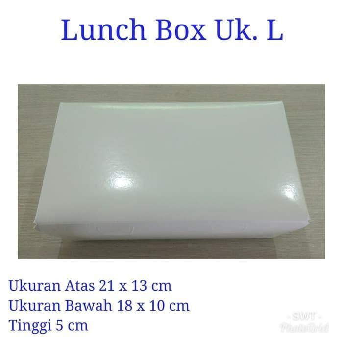 Paper Lunch Box Ukuran L / Paper Lunch Box