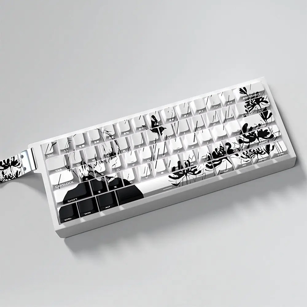 Tokyo Ghoul Custom Keycaps Cute Anime PBT Cherry Personalized Keycaps for Wooting 60 65 68 Magnetic