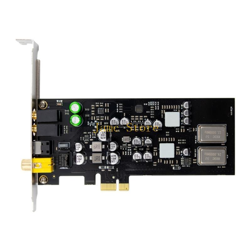 LX0B Opticals Coaxial Digital Interfaces PCIe Sound Card 16Bit 24Bit 96Khz Systems