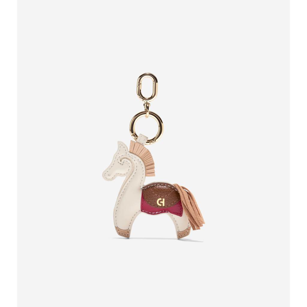 Cole Haan Women Saddle Up Horse Charm - Tas Wanita (Beige)