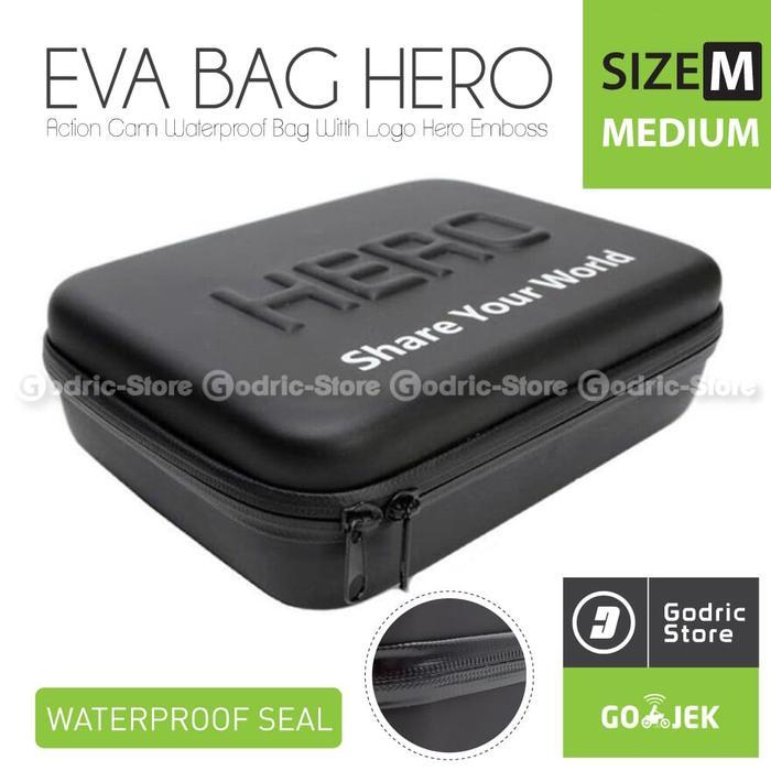 Tas EVA Waterproof Medium Case Universal PU Bag Sedang Kamera Aksi untuk DJI Osmo 5 Pro/4/3,