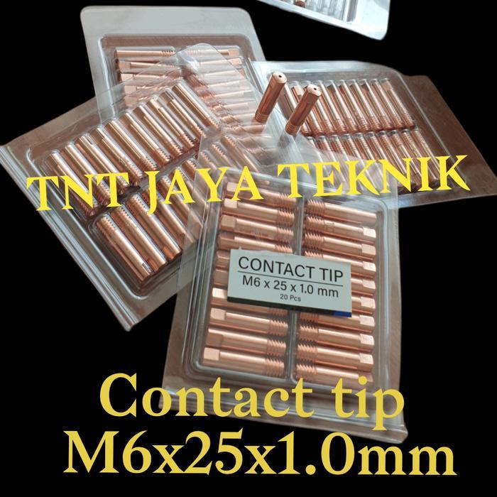 "New" CONTACT TIP M6 X25X 1MM / SPUYER LAS MIG M6X25X1MM / KONTAK TIP