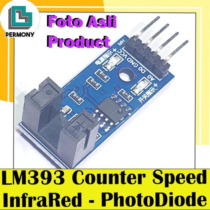 "New" LM393 Speed Sensor Infrared Photodiode counter kecepatan