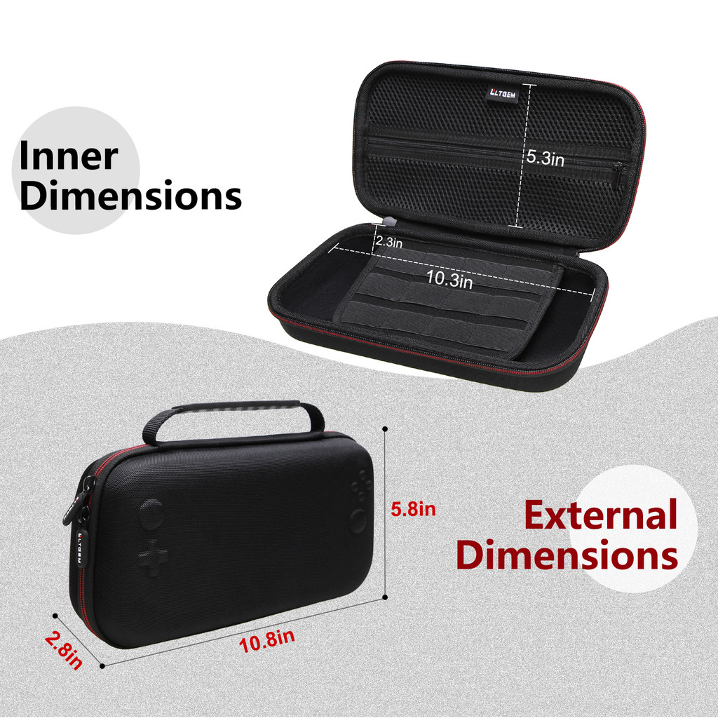 LTGEM Eva Hard Case for Logitech G Cloud Handheld Gaming Console Carrying Storage Bag(only case)