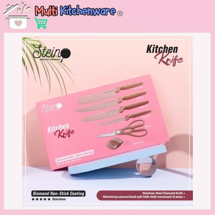 Stein Steincookware Pisau Diamond Knife Set 5 Pisau Dapur Stein Debm Tbk