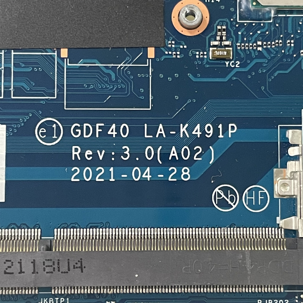 GDF40 LA-K491P For Dell Latitude 14 5420 Laptop Motherboard i5-1145G7 i7-1185G7 CPU CN-0M51J7