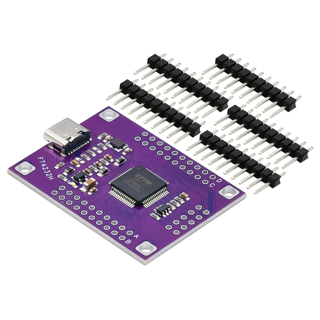 FT4232 Four-channel TYPE-C to Serial Port UART/SPI/I2C/JTAG/RS232 /RS485/RS422 Module 4 Channel