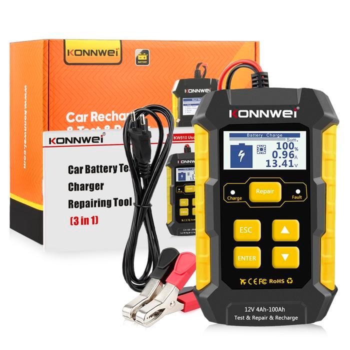 KONNWEI KW510 12V 5A MOBIL BATTERY CHARGER & BATTERY TESTER & REPAIR