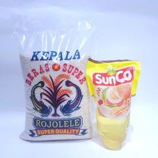 Paket Sembako Beras dan Minyak Sunco 1 liter