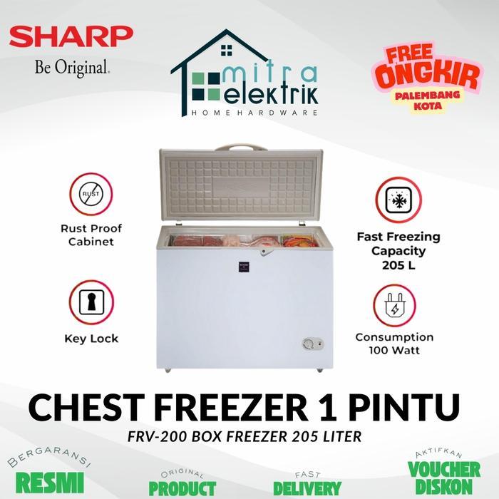 Chest Freezer SHARP FRV200 205 Liter 100 Watt Fast Freezing Dual Function