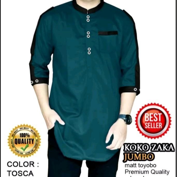 Best Seller Baju Muslim Kurta Zaka Lengan 3/4 Katun Terkece Koko Original