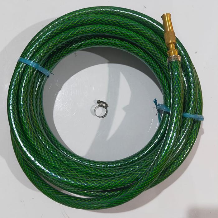 Stok Baru Paket Selang 5/8 Inch Selang Air Anti Lumut + Semprotan Lurus Kuning