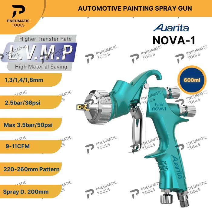 SPRAY GUN AUARITA NOVA-1 LVMP - AUTOMOTIVE PAINTING SPRAY GUN