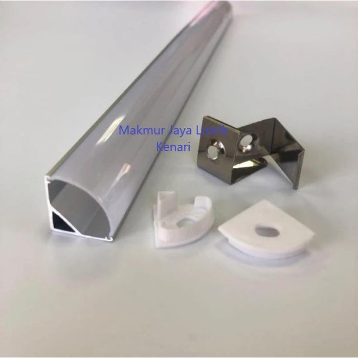 "New" Casing Aluminium Hard Strip LED model V-Reflektor 1 meter / 1 m