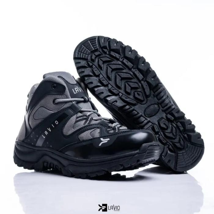 Sepatu Safety Pria Big Size 44-46 Ujung Besi Lavio Gibson Kerja Lapangan Septi Proyek Karet Shoes