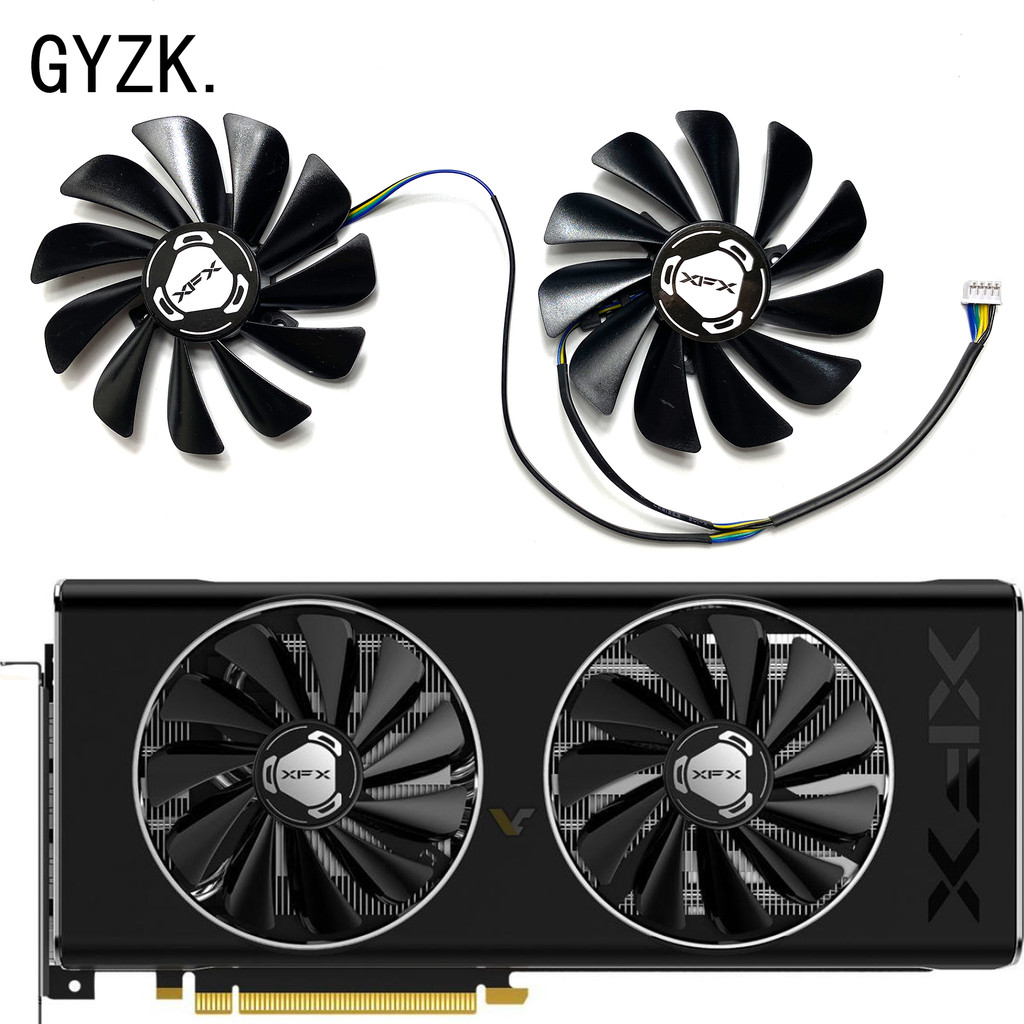 New For XFX Radeon RX5500XT 5600XT 6GB THICC II PRO V2 black wolf version wolf warrior Graphics Card