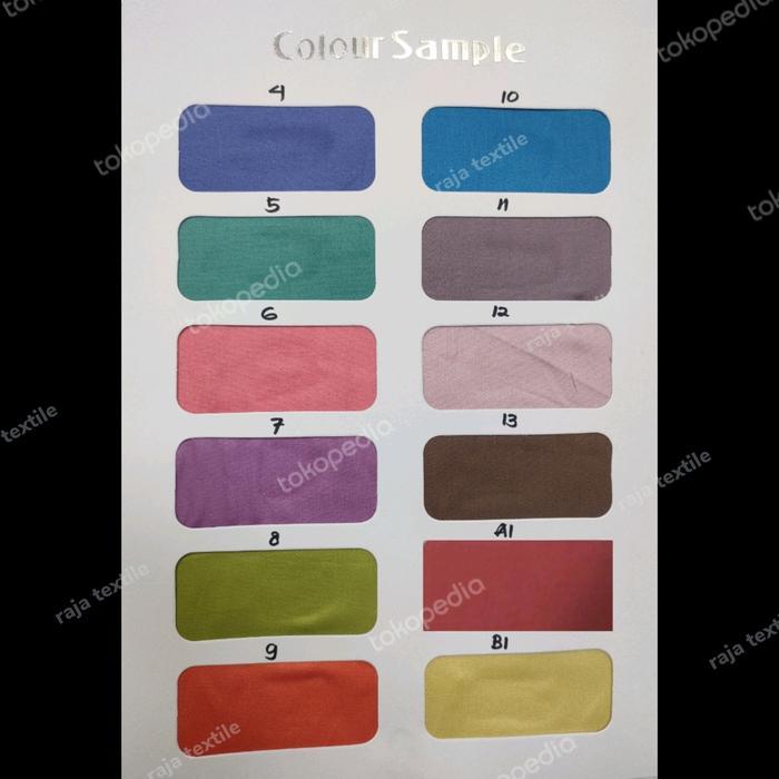 "New" bahan kain katun Japan polos harga 0,5 meter - katun twill minyak - katun polos 100% katun