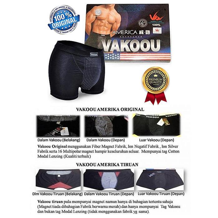 Celana Dalam Kesehatan Pria Pembesar Kelamin Celana Hernia Vakoou Usa 100% Original