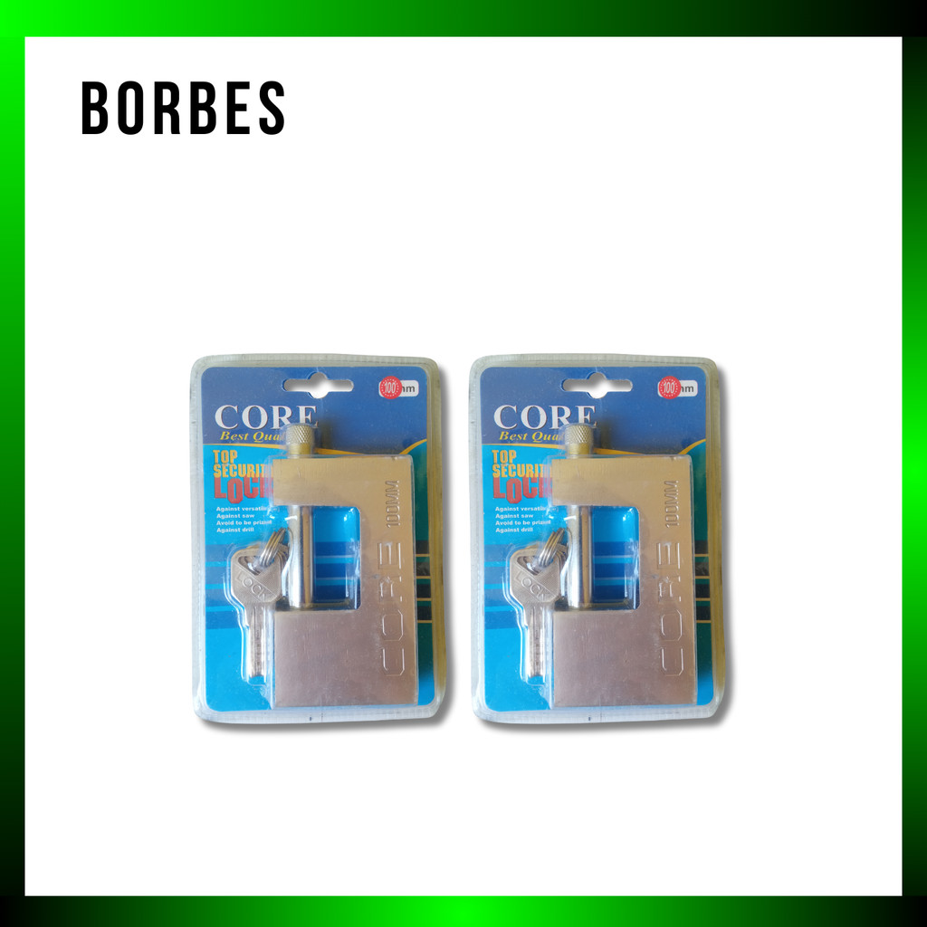 CORE | Gembok Kotak Pagar Baja Anti Maling 100 mm | Kunci Gudang Besar Kuat