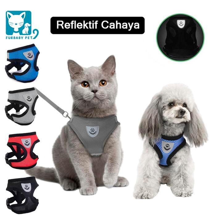 Rompi Kucing Tali Tali Anjing Kelinci Pengikat Reflektif Harness Kucing Murah