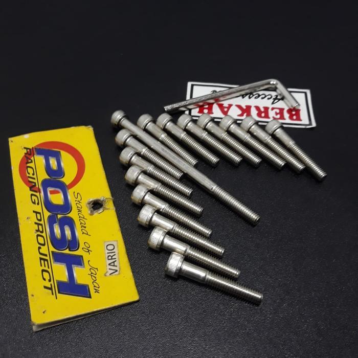 Promo Baut Blok Cvt Vario 110 lama vario 110 techno free kunci L