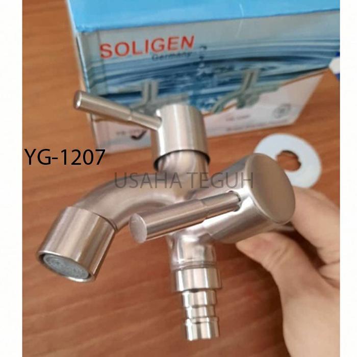 Kran Cabang Soligen Stainless Steel / Kran Shower