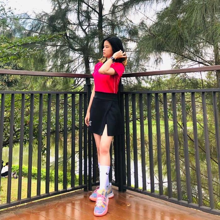 "New" One Set : Baju Jersey + Rok Celana (Span belah)