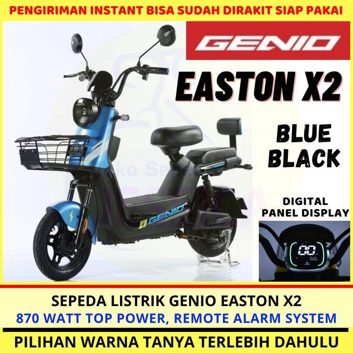 Sepeda Listrik Genio Easton X2 by United E Bike Easton X 2 Electric - Biru