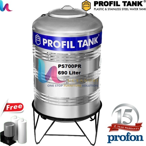 Tangki Air Stainless Profil Tank PS 700 PROFON Tandon Air / Tandon Air