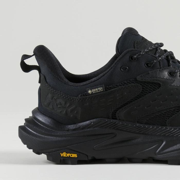 READY HOKA ONE ONE ANACAPA 2 LOW GTX SHOES 'BLACK/BLACK' PROMO BIG SALE TERBARU