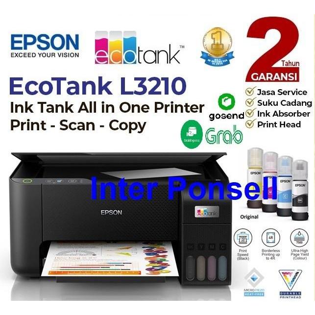 Epson Printer L3210 Print Scan Copy - Epson Ink Tank Pengganti L3110