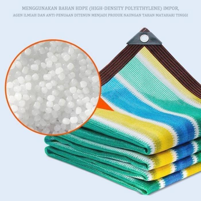 Vixplorn Paranet 90% Anti UV Sunshade Net Tabir Surya Kuning/Paranet 90% Jaring Warna-warni Suhu