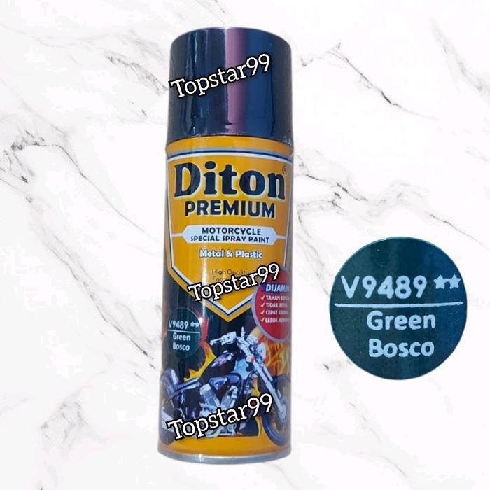 Pilok Cat Diton Premium Hijau Botol Metalik Green Bosco 9489 Glossy Mengkilap 400Cc Co