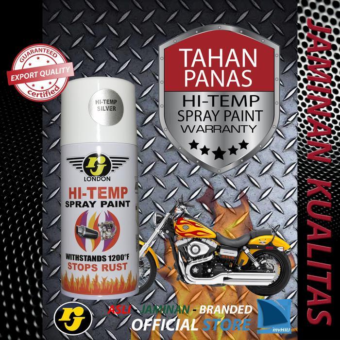 Cat Anti Panas 150Cc Warna Silver Tahan 650 Derajat Celcius - High Temperature Spray Paint Rj London